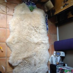 Sheep skin rug